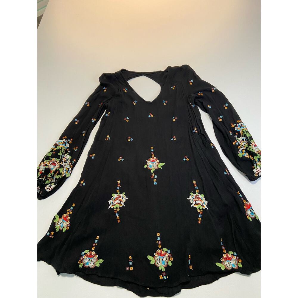 Free People Oxford Embroidered Mini Dress size small